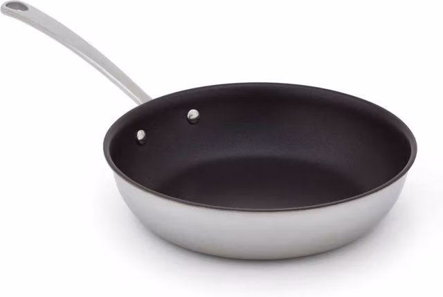 Stellar Eclipse Non-Stick Frying Pan with Glass Lid in Metallic Silver, 20 cm – 1