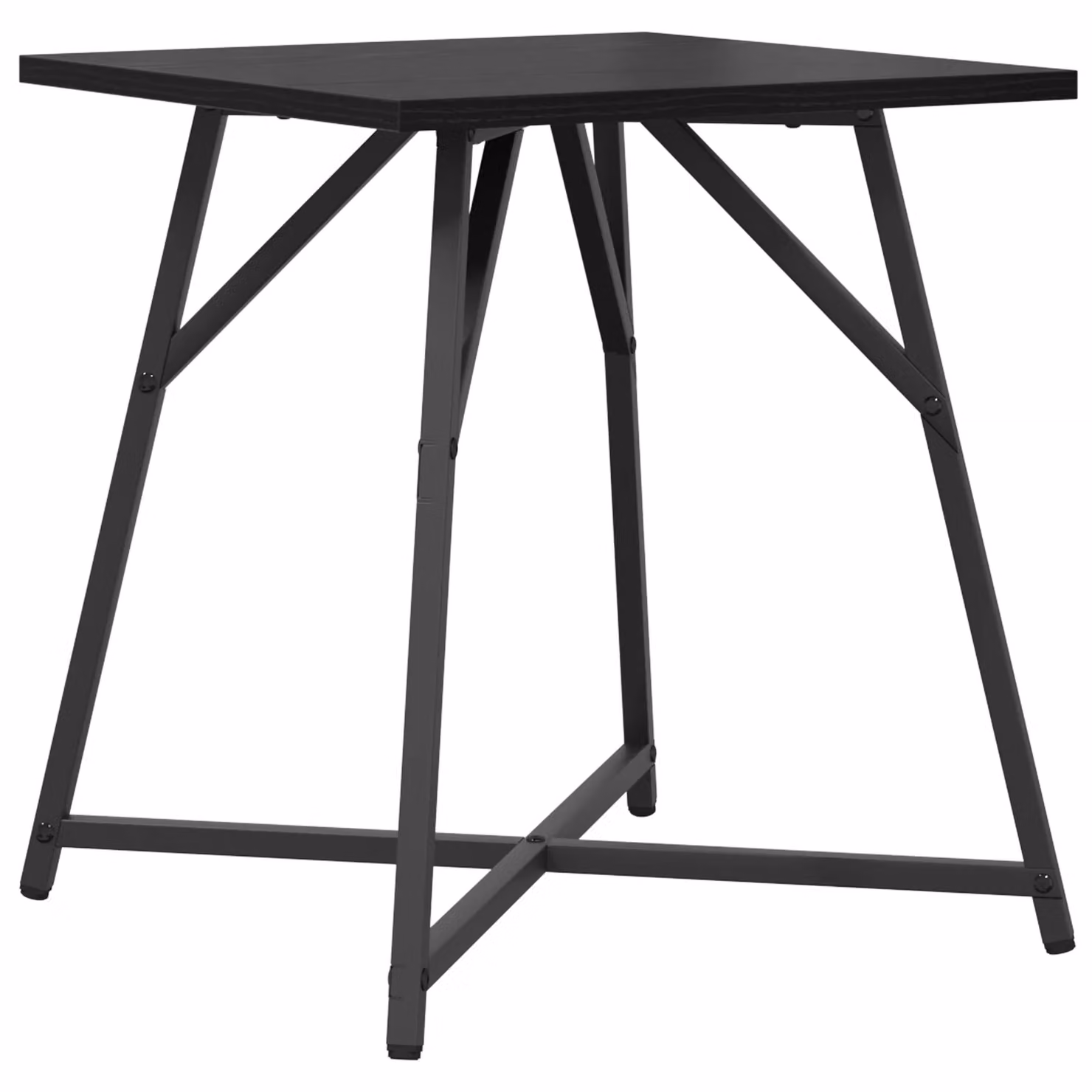 Berkfield Home Side Table Set of 2 in Black Oak and Metal – 3