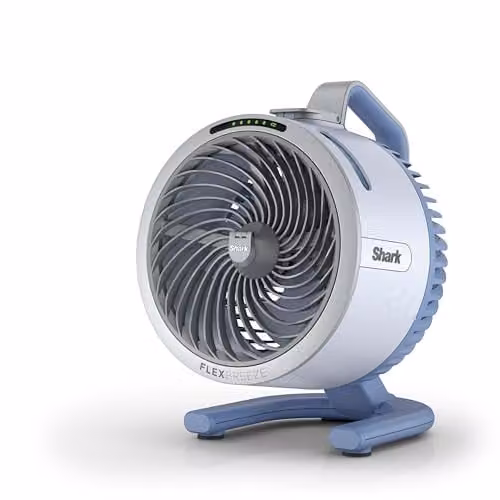 Shark FlexBreeze HydroGo Cordless Portable Fan, Glacier White, W/D/H: 22 x 21 x 29.1 cm – 1