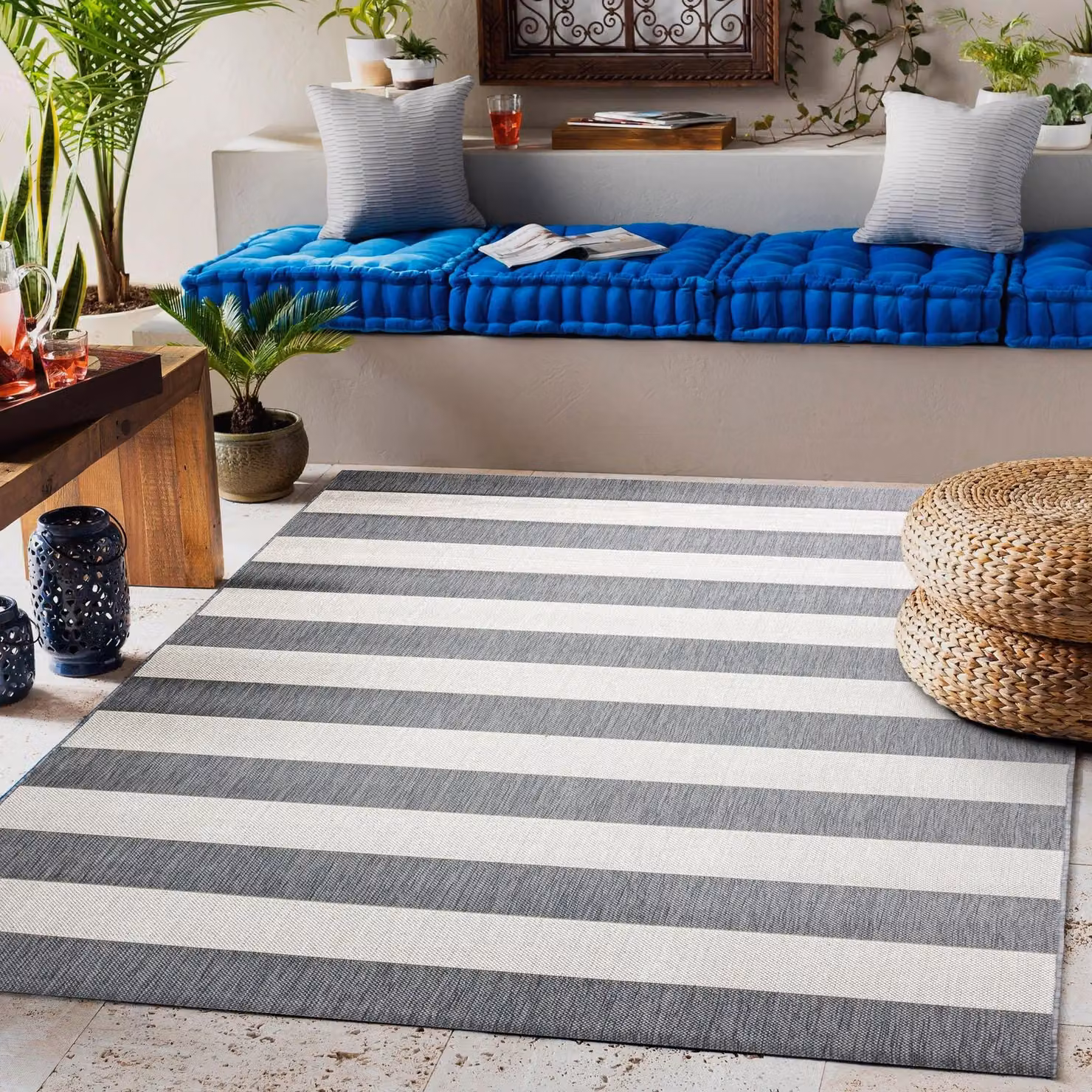 RugsX Grey Plain Rectangular Flat Rug, W/D/H: 140 x 200 cm – 2