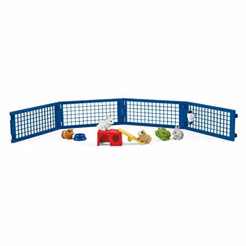 Schleich Farm World Rabbit and Guinea Pig Hutch Multicolour
