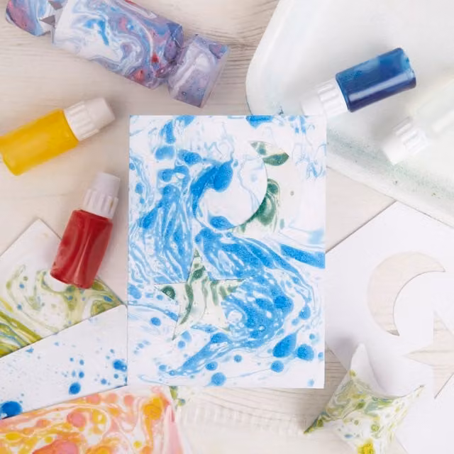 House of Crafts Creative Marbling Kit in Multicolour for Adults