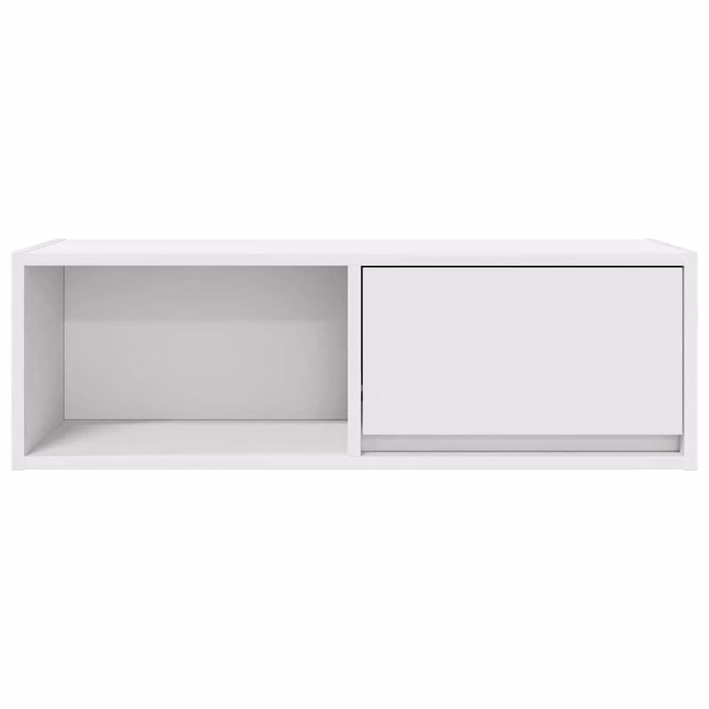 Berkfield Home Set of 2 White Wall Mounted TV Cabinets, W/D/H: 80 x 31 x 25.5 cm – 2