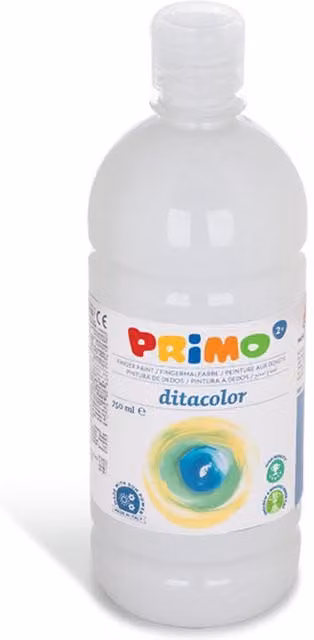 Primo White Sensory Finger Paint for Children, 750ml
