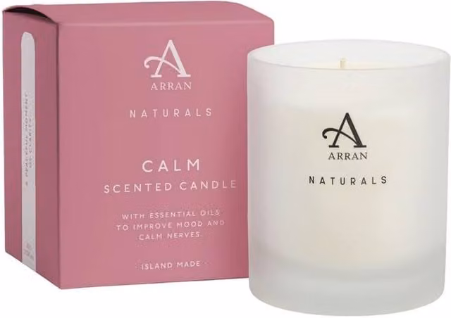 ARRAN Sense of Scotland Calm Lavender & Chamomile Soy Wax Candle in Soft White – 1