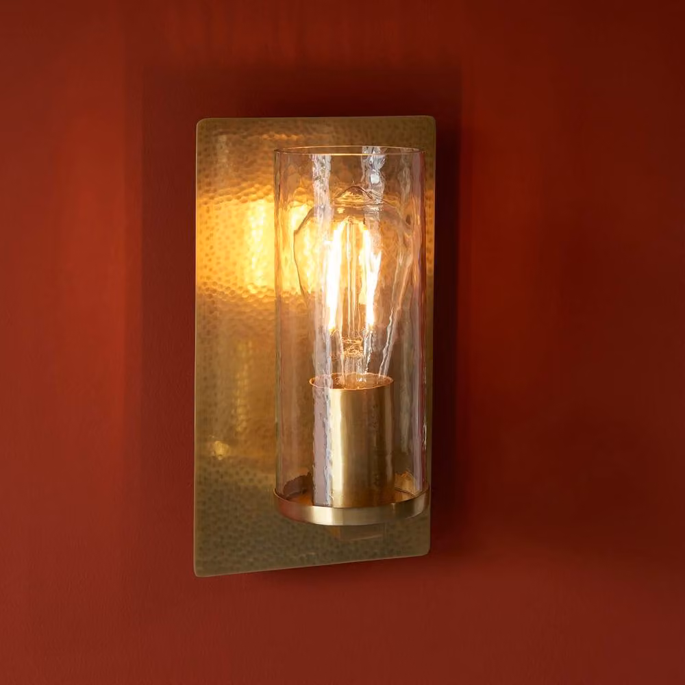 Netlighting Palermo Wall Lamp in Gold and Brass with Transparent Glass – 2