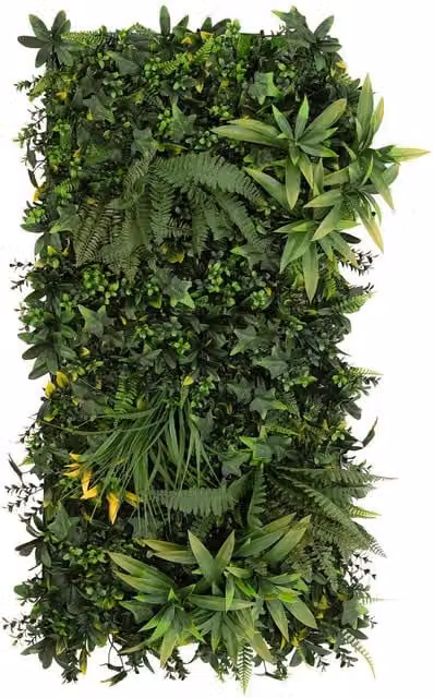 Monstershop Ayla Artificial Plant Wall Panel, Green, W/H: 50 x 100 cm