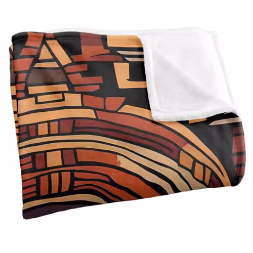 JQ Licensing James Piazza Aztec Pattern Silky Touch Super Soft Fleece Throw Blanket, Multicolour, W: 91 cm, D: 147 cm – 2