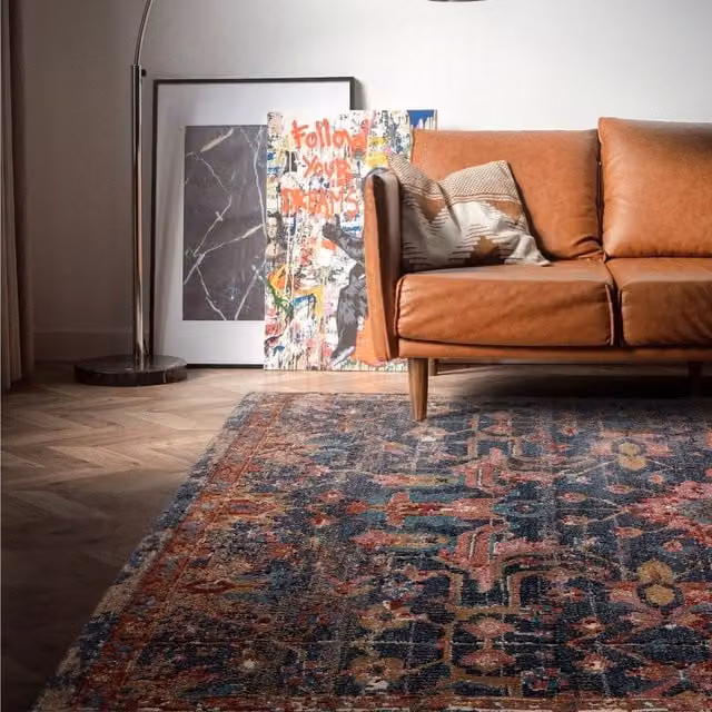 The Rug Shop UK Traditional Persian Oriental Area Rug in Blue, W: 195 cm, D: 290 cm