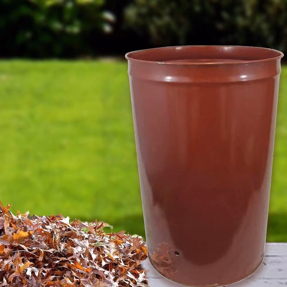 SPETLEK 210L Steel Garden Incinerator Bin in Dark Red – 2