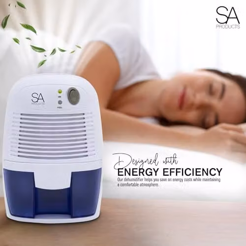 Tanness Portable Dehumidifier and Air Purifier, 500ml, White – 5