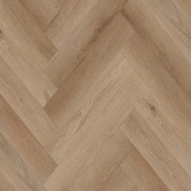 Vinyl Flooring UK Allora LH Camel Wood Effect Herringbone SPC Click Luxury Vinyl Tile 8mm