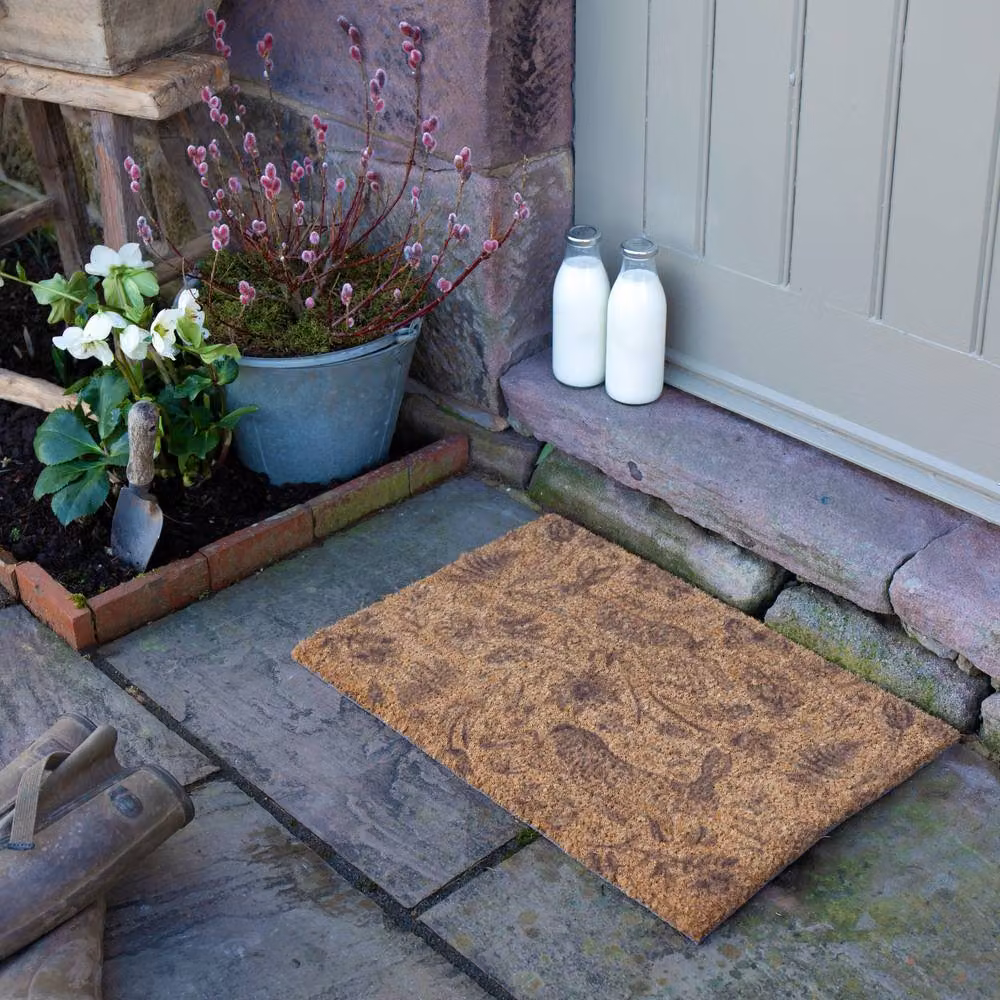 Artsy Mats Hare Print Doormat in Brown, W/D: 60 x 40 cm – 2