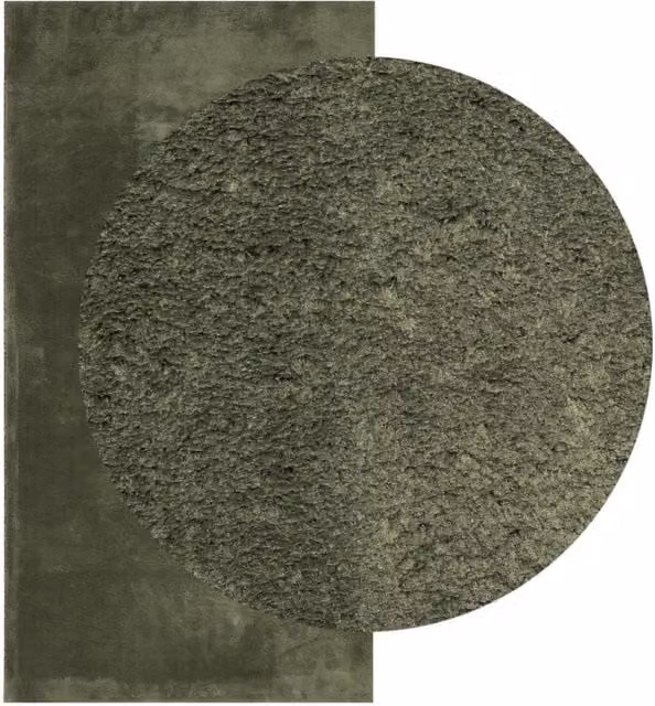 Berkfield Home HUARTE Short Pile Washable Non-Slip Rug, Forest Green, W: 60 cm, L: 110 cm