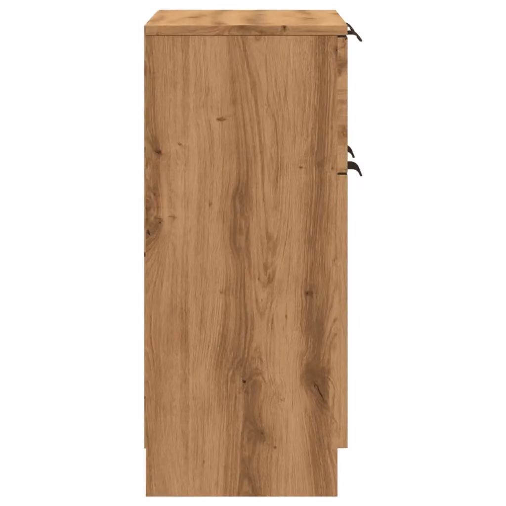 Berkfield Home Artisan Oak Sideboard in Brown, W/D/H: 60 x 30 x 70 cm – 3