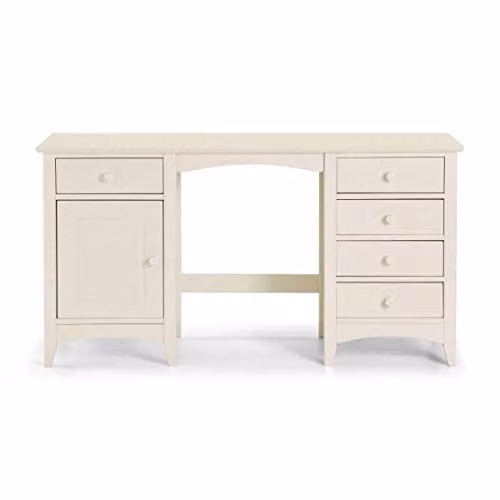 Julian Bowen Cameo White Wooden Dressing Table W/D/H: 137 x 43 x 72 cm