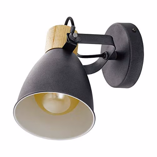 Loops Modern Slim Flush Ceiling Light in Anthracite, White or Brown with E27 Bulb Socket – 1