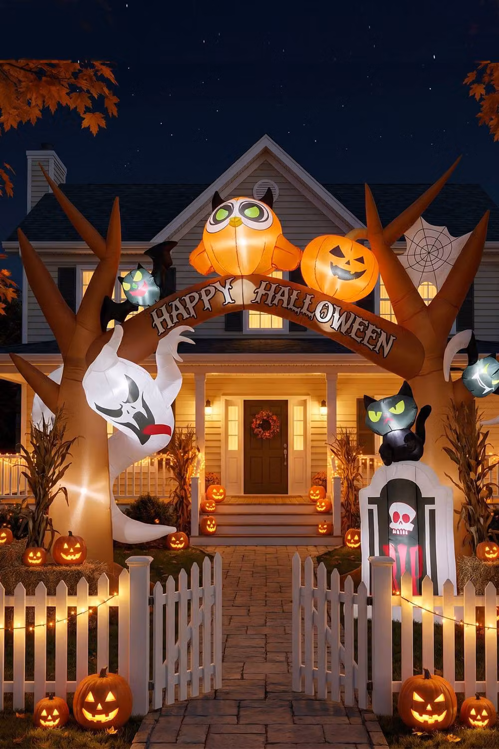 Living and Home 9ft Inflatable Halloween Archway Decoration in Black and Multicolour – 2