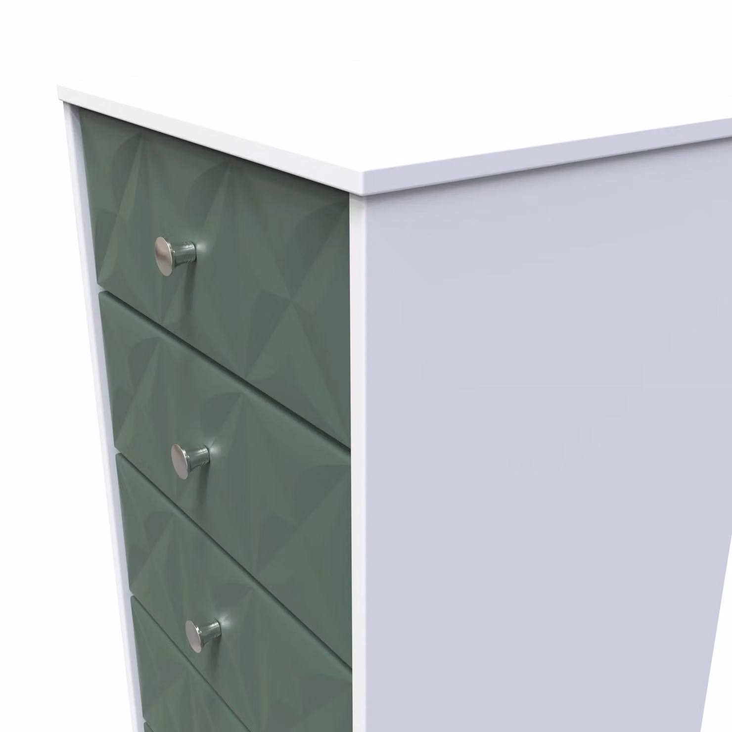 Ready Assembled 2 U Toledo 5 Drawer Tallboy in Green – 3
