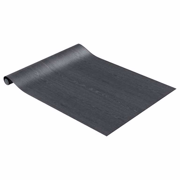 Berkfield Home Self-adhesive Dark Wood Furniture Film in Black, W: 500 cm, H: 90 cm