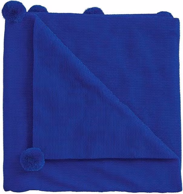 Helena Springfield Blue Knitted Throw