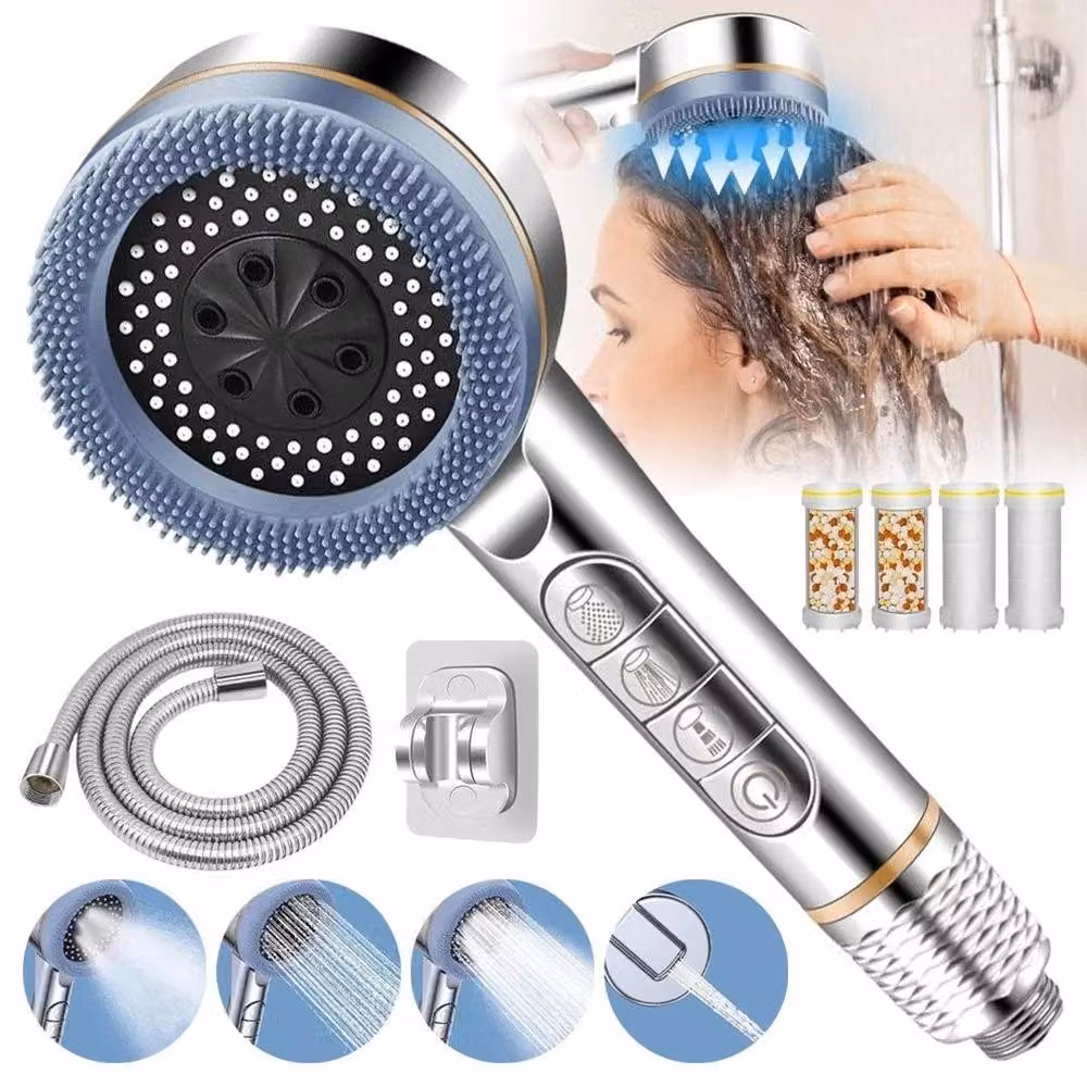 FLAVORA High Pressure Shower Head in Silver/Chrome, Width: 180 cm, Height: 180 cm – 2