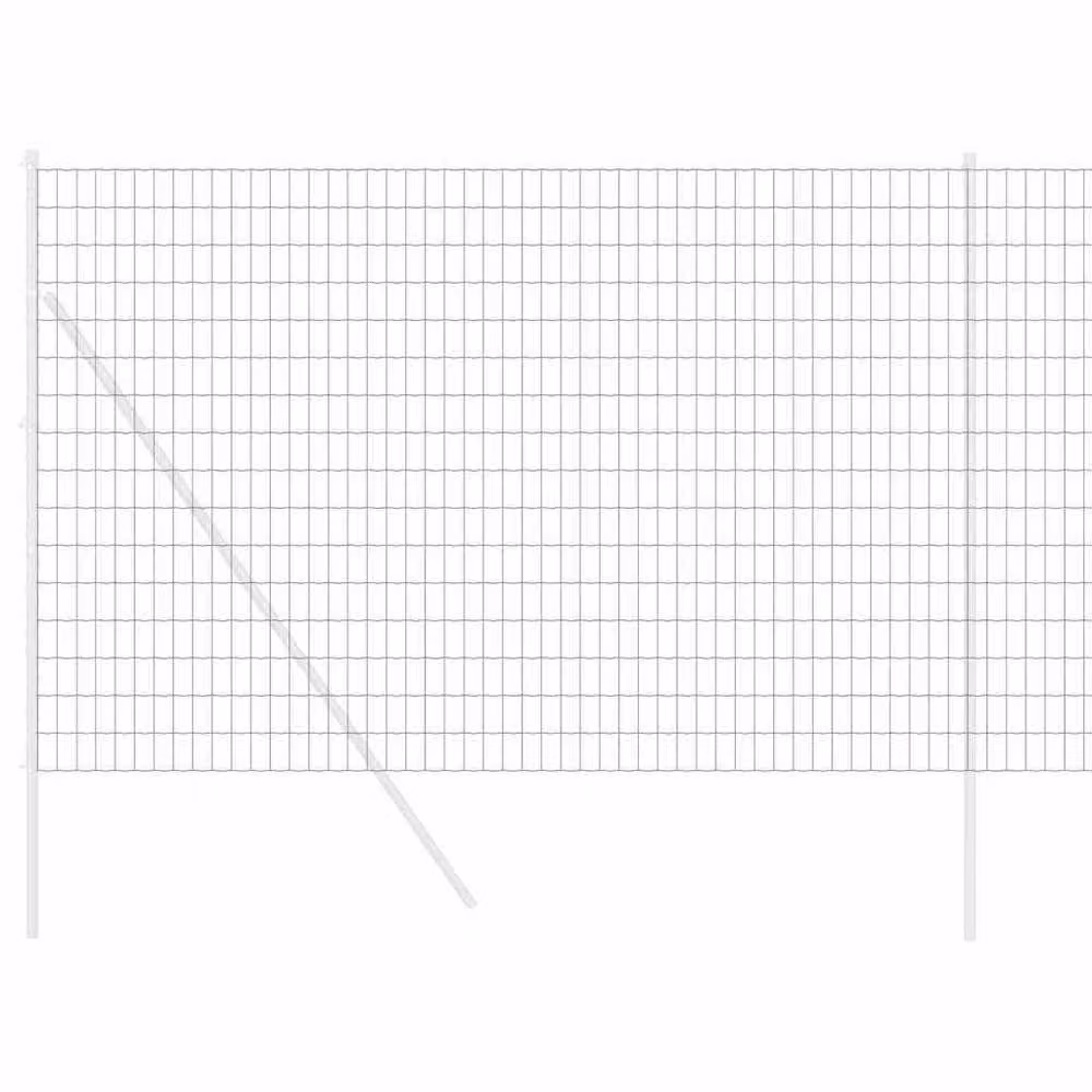 Berkfield Home Euro Fence Grey PVC-Coated Steel Fencing, 1.6 x 10 m – 2