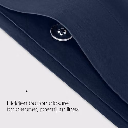 Bedable 100% Cotton Sateen Bedding Set, 460 Thread Count, Blue, Single – 2
