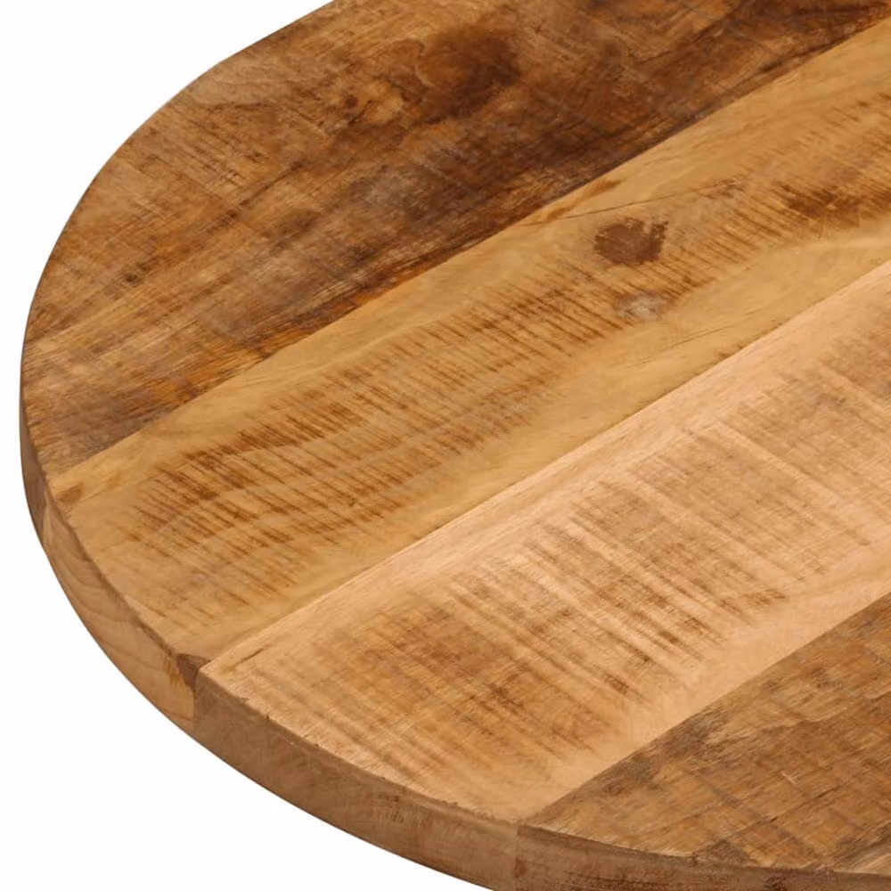 Berkfield Home Oval Solid Mango Wood Table Top, Brown, W: 140 cm, D: 50 cm, H: 3.8 cm – 3