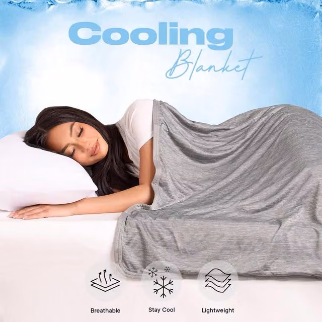 OHS Cooling Summer Blanket in Grey