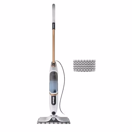 Shark SteamSpot Lightweight Steam Mop with Steam Blaster Technology in White
