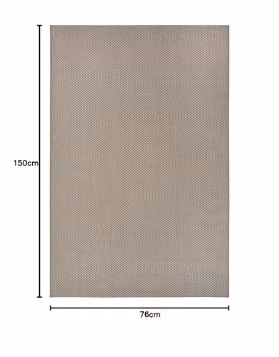 HANSE Home Pure Modern Plain Flat Weave Indoor and Outdoor Rug, Beige, W/D/H: 76 x 150 x 0.6 cm – 2