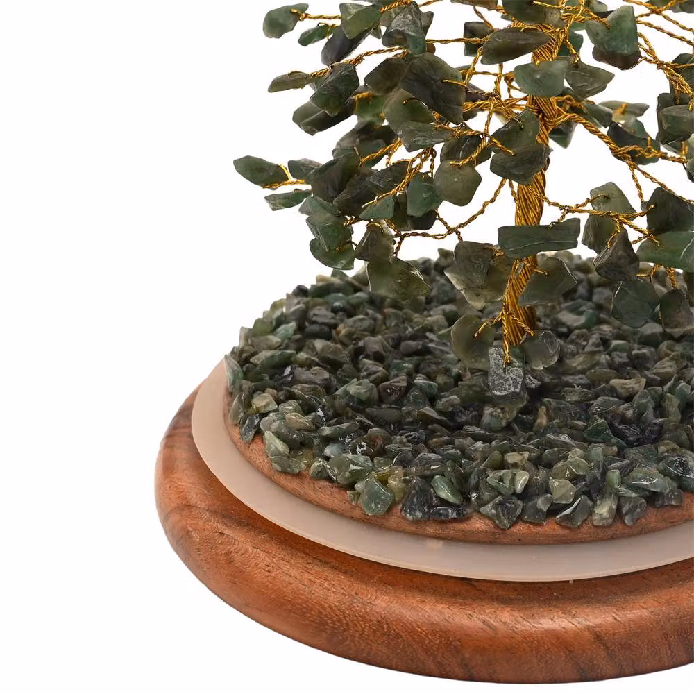 Serenity Small Aventurine Green Gemstone Dome Tree Tabletop Decoration – 3