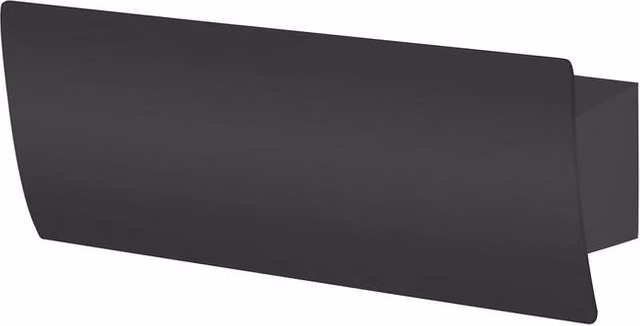 Netlighting Duna LED Flush Wall Light, Black, 35 cm, 3857 lm, 3000 K