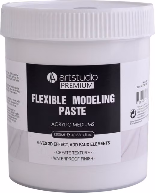 Artstudio Flexible Modeling Paste, White, 1 l