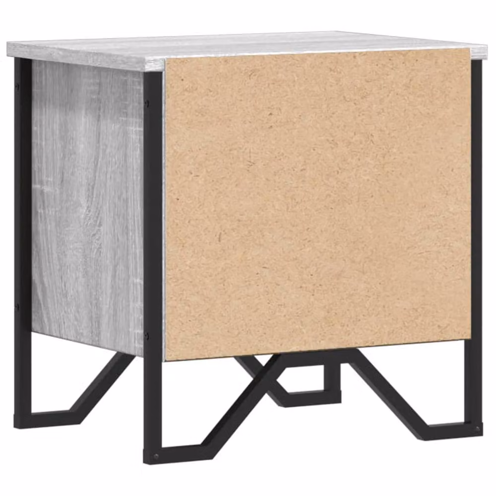 Berkfield Home Grey Sonoma Bedside Cabinet Set of 2, W/D/H: 40 x 30 x 40 cm – 5
