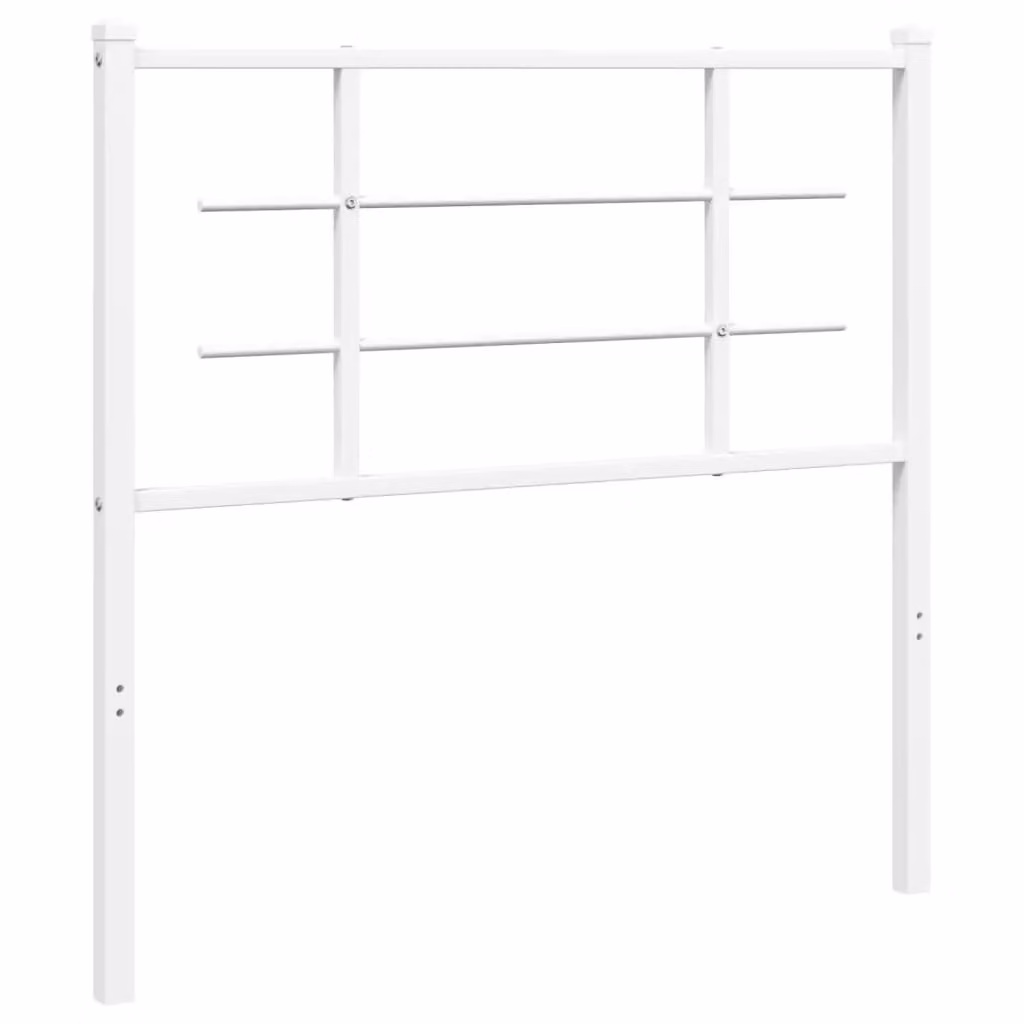 Berkfield Home Classic Metal Headboard in White, Width: 100 cm – 2