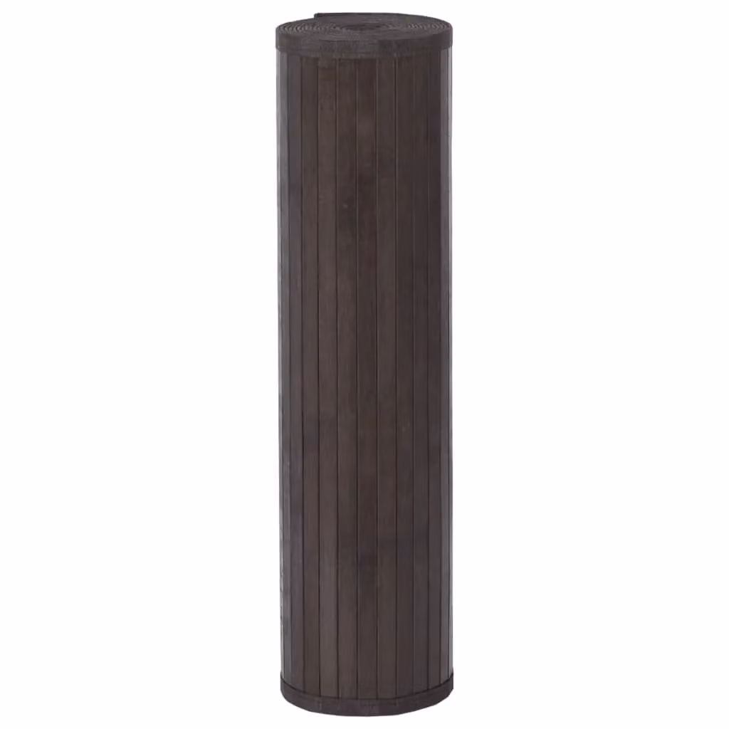 Berkfield Home Rectangular Bamboo Rug in Brown, W/D/H: 80 x 1000 cm – 3
