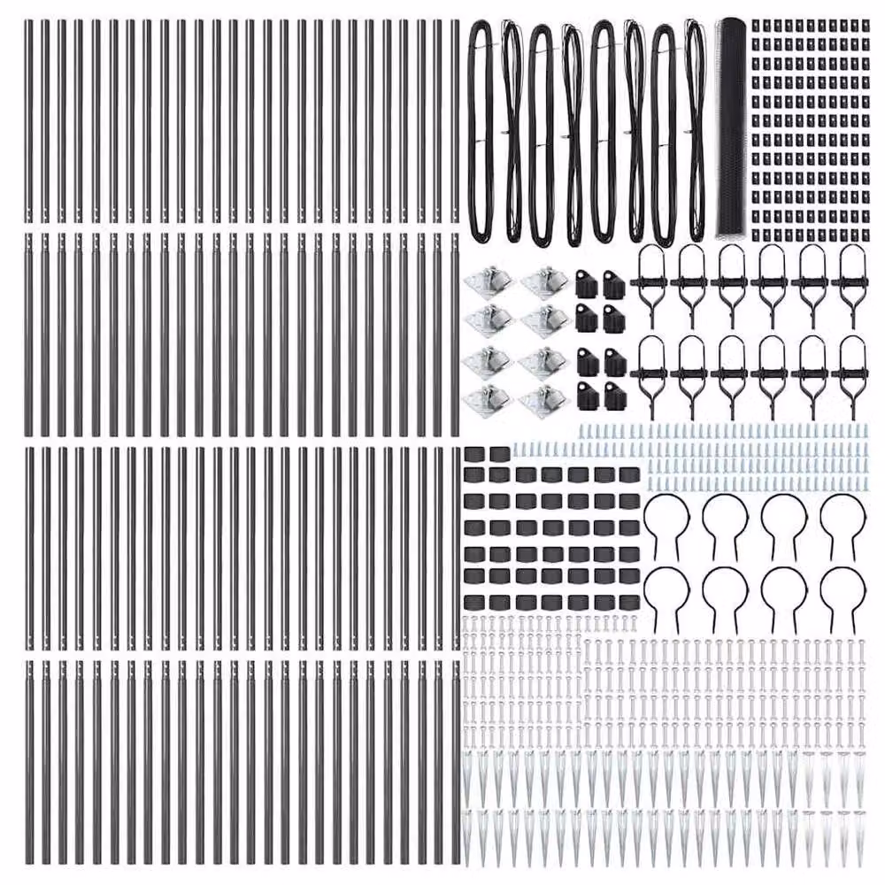 Berkfield Home Grey Steel Hexagon Fence, H: 140 cm x W: 100 m – 4