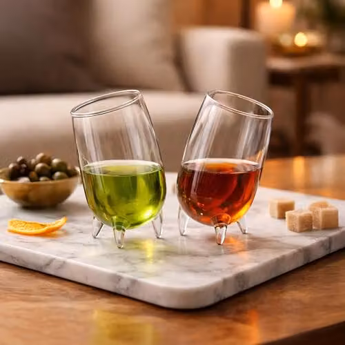 Final Touch Set of 2 Relax Liqueur Shot Glasses, 200ml, Transparent – 2