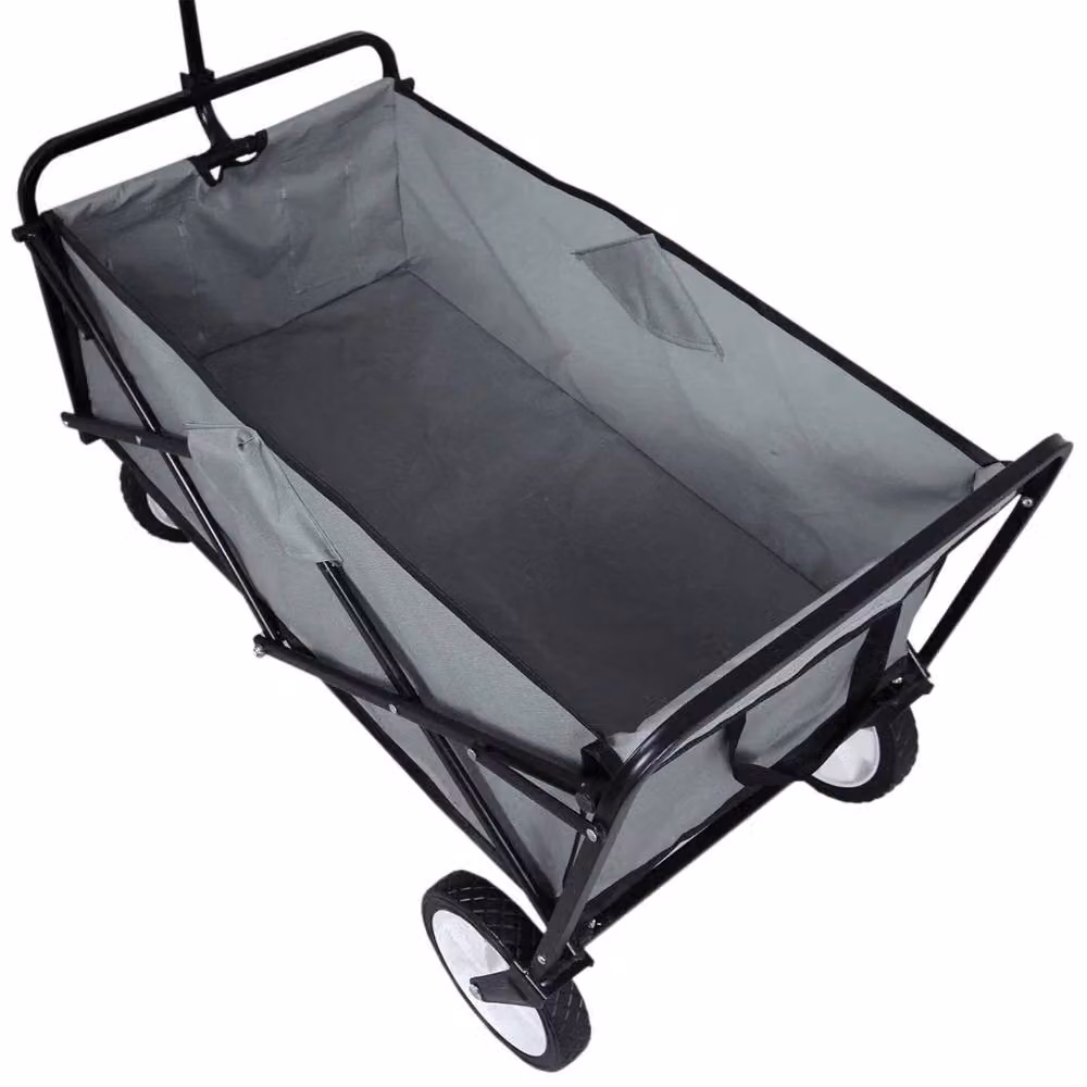 Monstershop Foldable Garden Cart in Grey Steel – 7