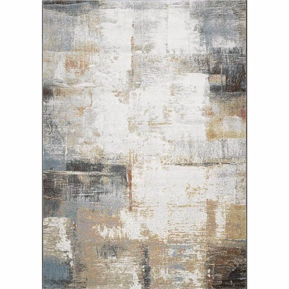 The Rug Shop UK White Modern Abstract Easy To Clean Polypropylene Area Rug W: 160 cm, D: 230 cm – 4