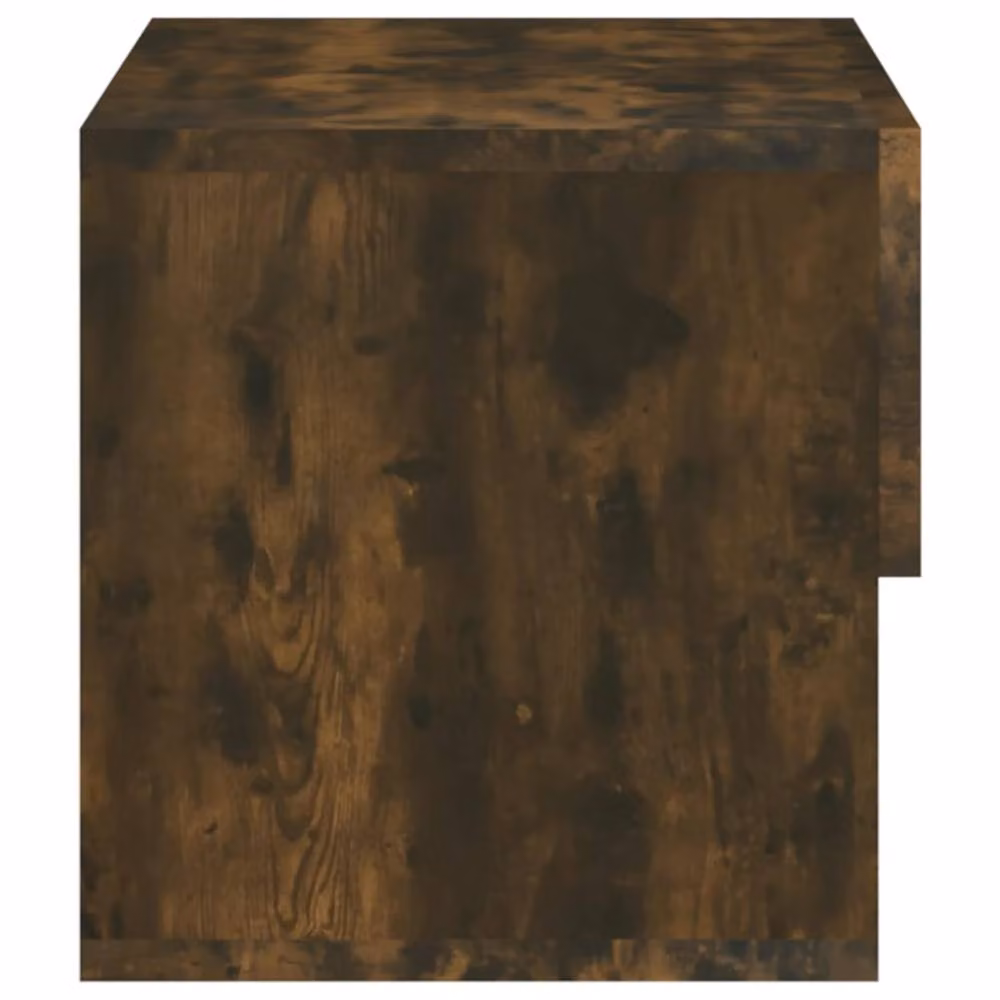 Berkfield Home Set of 2 Wall-mounted Bedside Cabinets in Smoked Oak Brown, W/D/H: 46 x 29.5 x 30 cm – 5