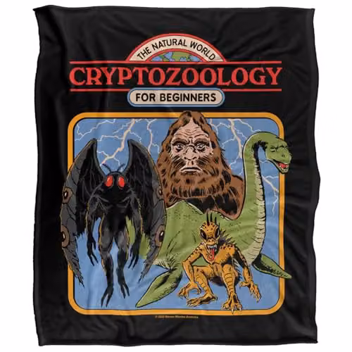 Steven Rhodes Cryptozoology For Beginners Multicolour Fleece Throw Blanket W/D/H: 152 x 127 cm – 5