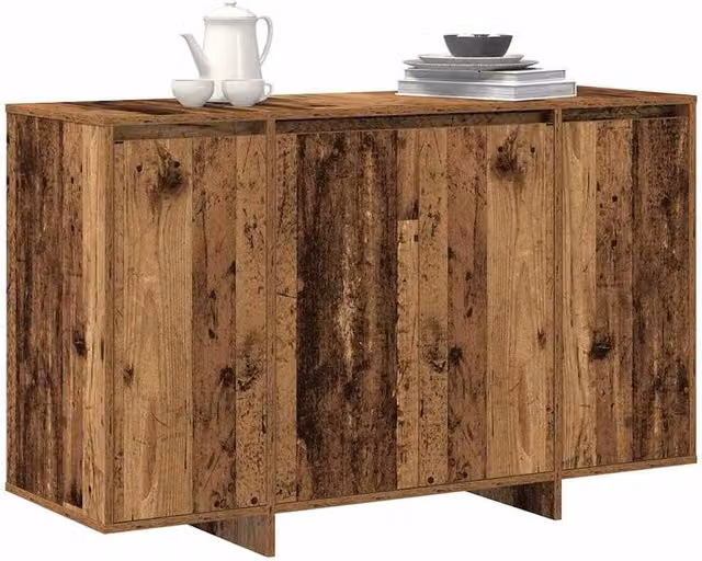 Berkfield Home Rustic Brown Wood Sideboard, W/D/H: 120 x 41 x 75 cm