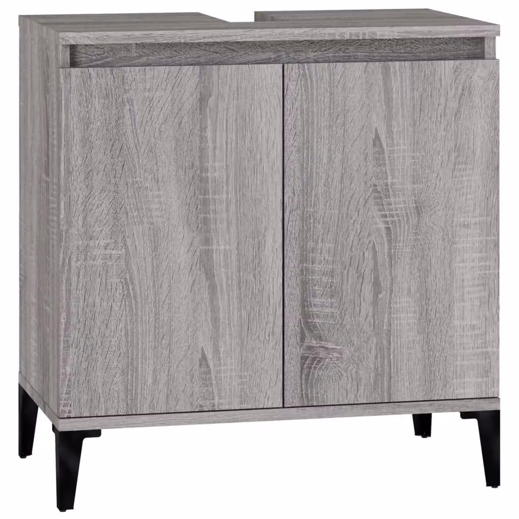 Berkfield Home Grey Sonoma Sink Cabinet W/D/H: 58 x 33 x 60 cm – 2