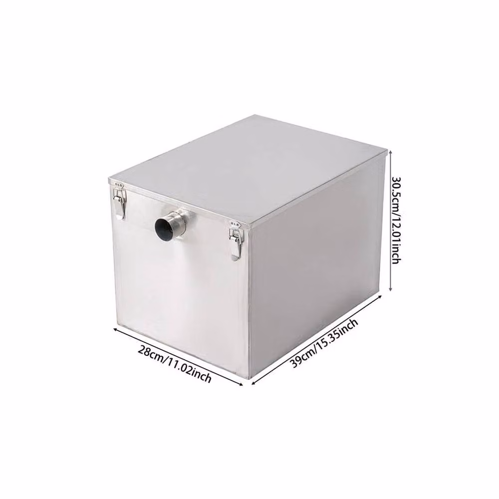 PAWNORA 33 Litre Silver Stainless Steel Kitchen Sink Grease Trap – 2