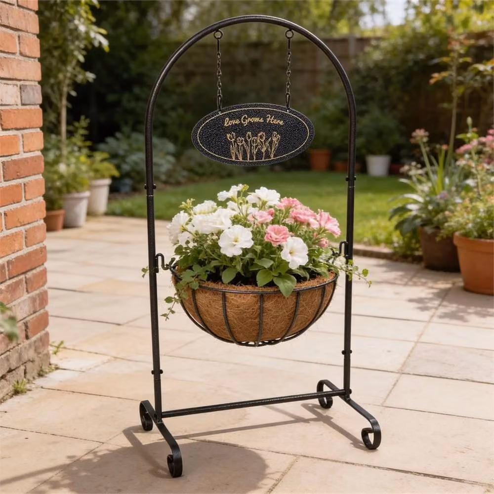 Nordara Metal Flower Planter Tub in Black – 2
