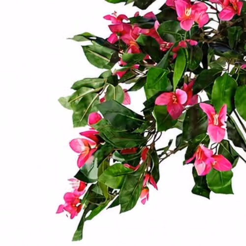 Leaf Design Extra Large Artificial Pink Flowering Rhododendron Bush Tree, Height: 140 cm – 2
