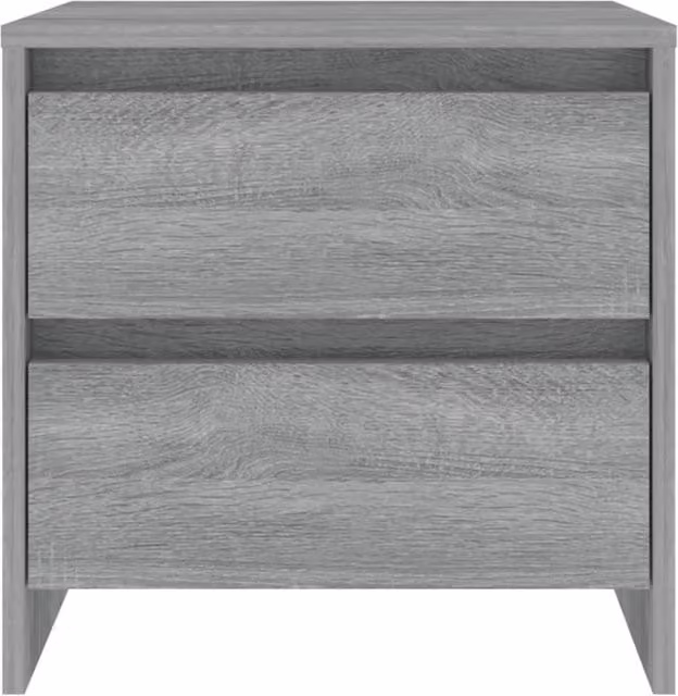 Berkfield Home Elegant Bedside Cabinet in Grey Sonoma, W: 45 cm, D: 34.5 cm, H: 44.5 cm